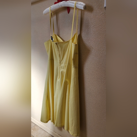 Divided, h&m, size 42, yellow sun dress - Picture 7 of 8